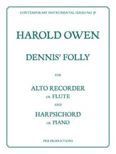 Dennis' Folly Alto Recorder or Flute and Harpsichord cover